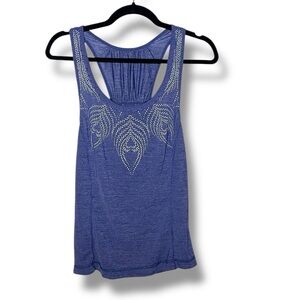 Lululemon Silver Reflective Racerback Tank Top Purple Size 4